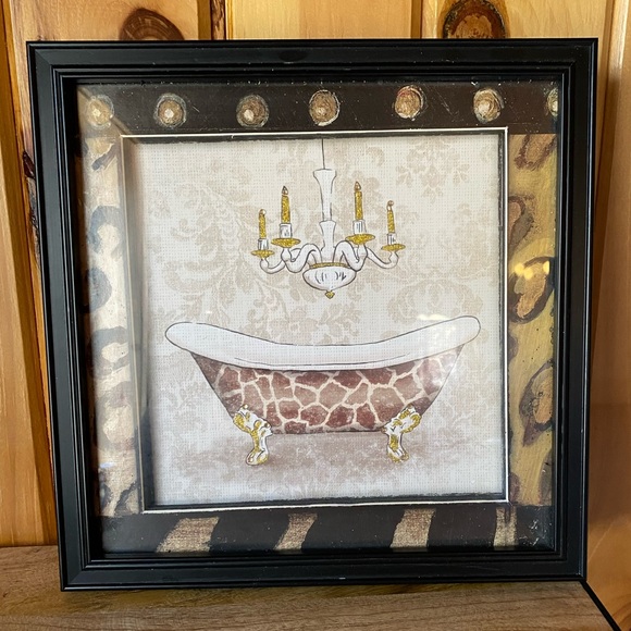 Mainstays Accents Mainstays Leopardcheetah Bathroom Tub Art Wall